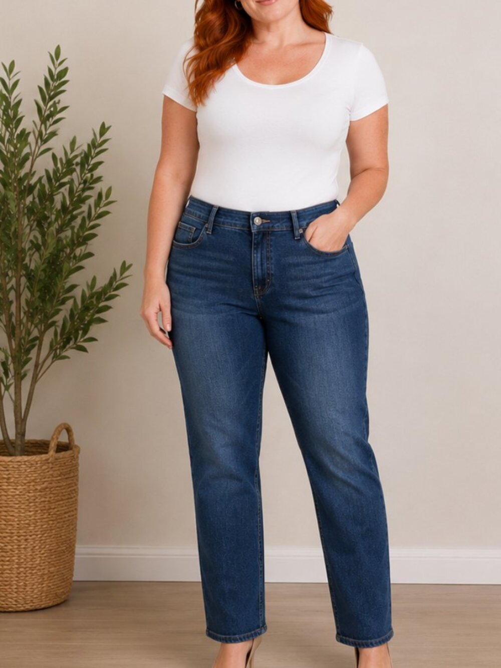 Gloria Vanderbilt Women's Bootcut Jeans Size 12 Average Blue Stretch Denim Pants